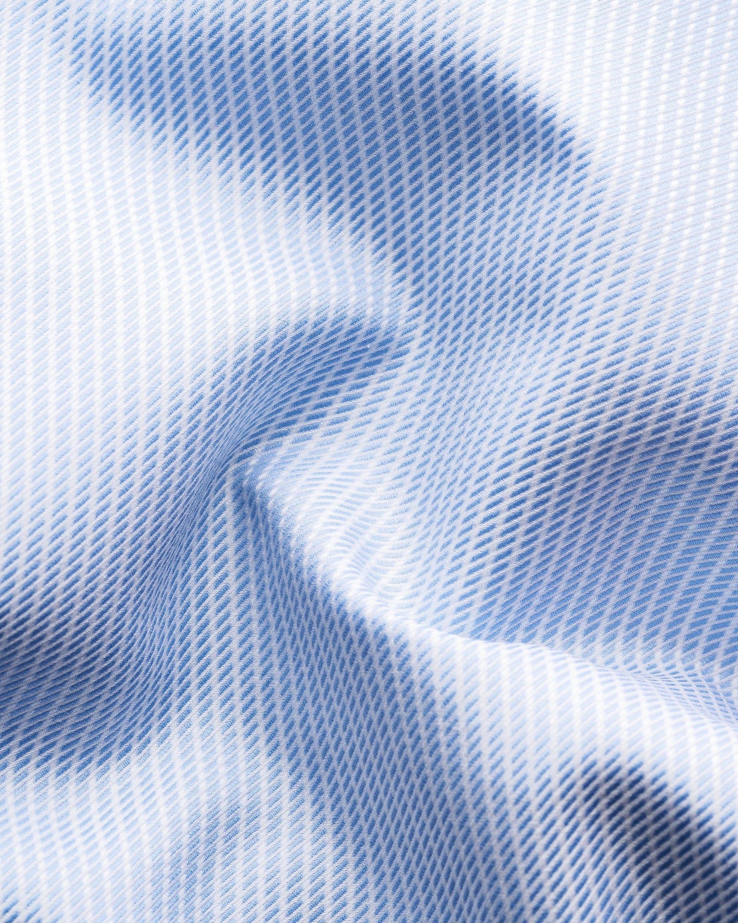 Eton Striped Signature Twill Sport Shirt in Light Blue
