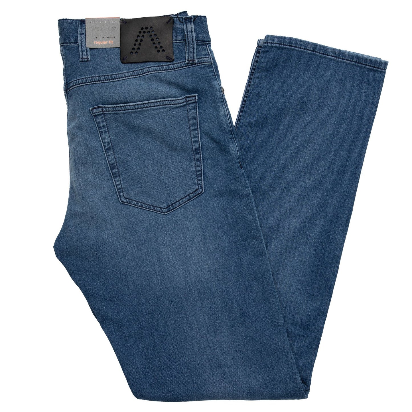 Alberto Jeans Pipe Regular Fit Cosy Denim in Blue