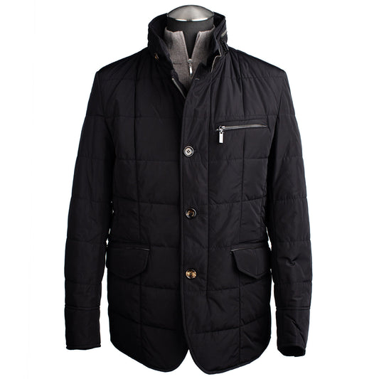 Gimo's Quilted Water-Resistant Casual Jacket in Black
