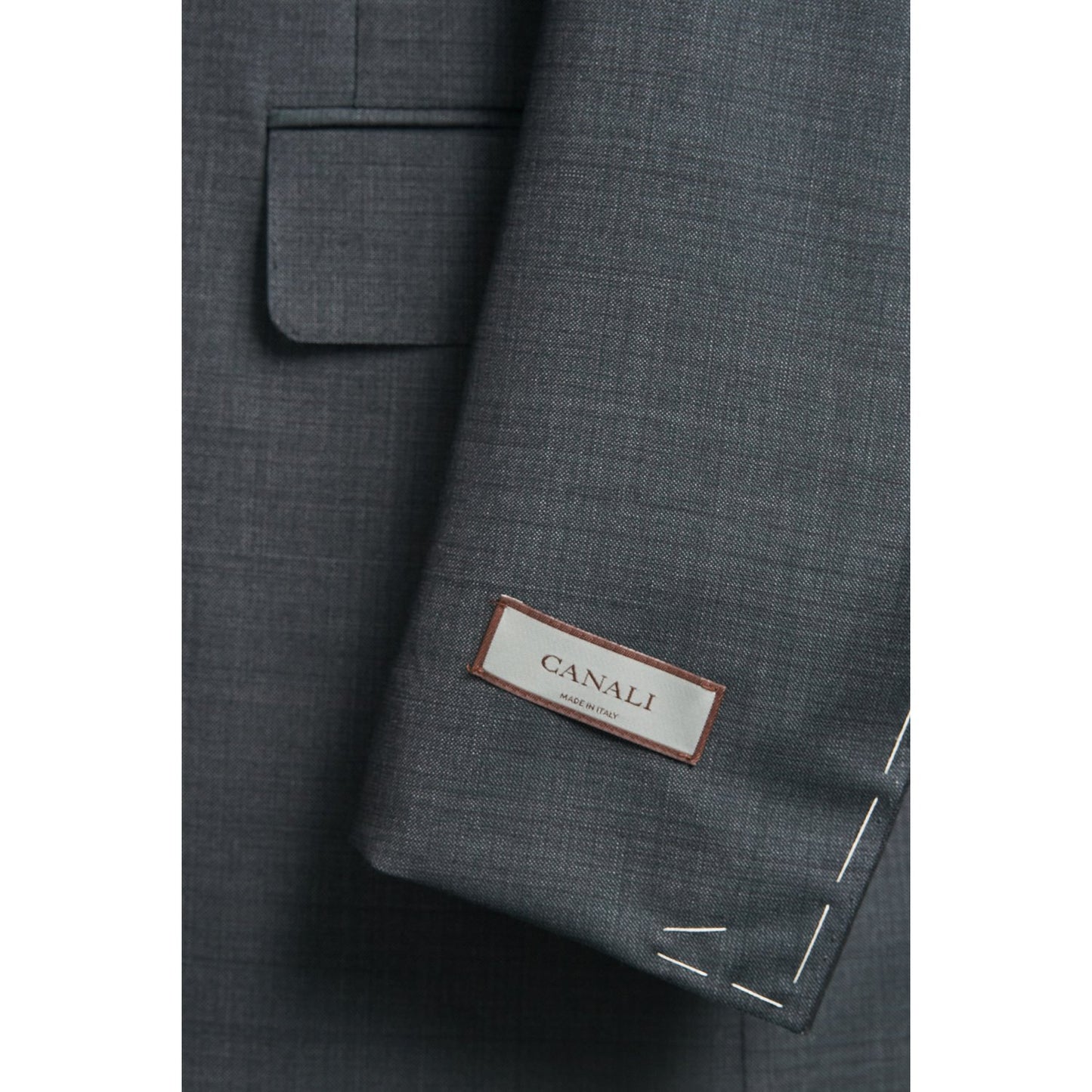 Canali Suit 100% Wool in Grey and Olive