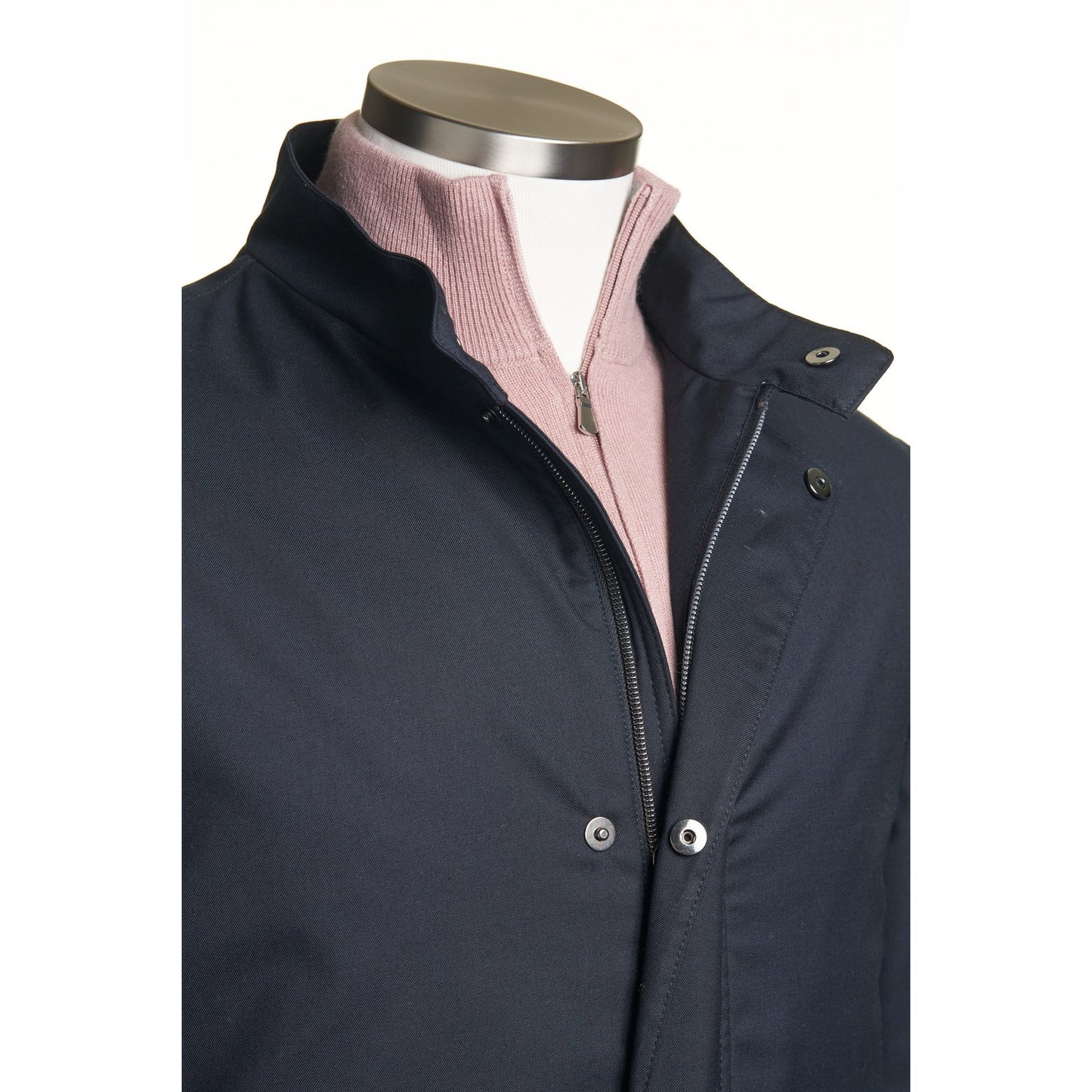 Canali Navy Rain & Wind Tech Coat