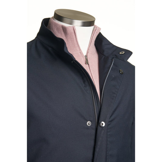 Canali Rain & Wind Tech Outerwear Coat -Navy