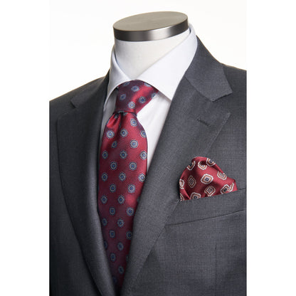 Canali Super 130 Contemporary Model Suit in Solid Gray