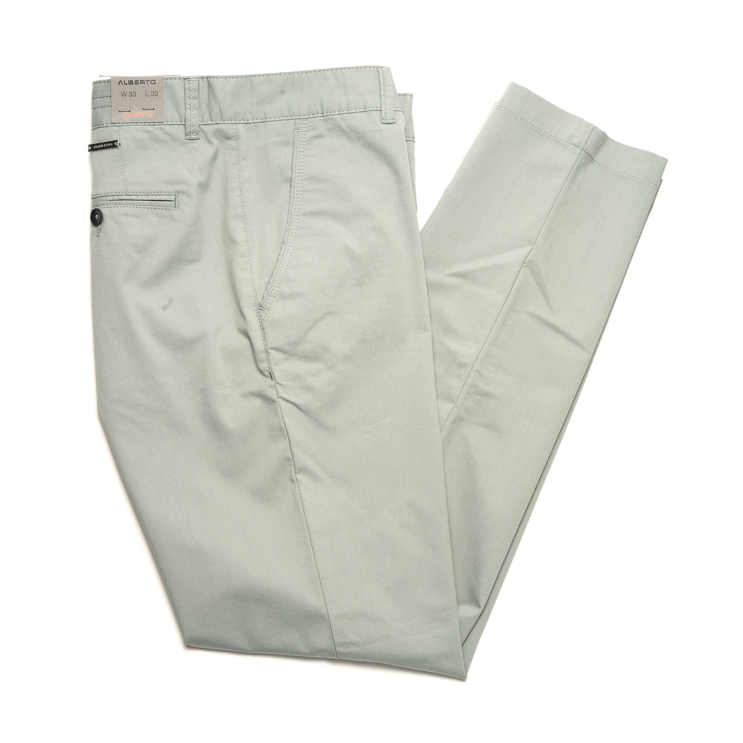 Alberto Jeans Lou Cotton Ceramica Gabardine Regular Fit in Light Olive
