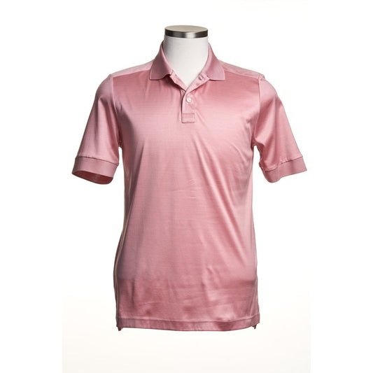 Eton Filo di Scozia Cotton Polo Shirt in Rose