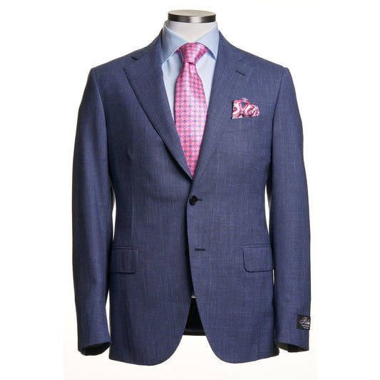 Belvest Wool, Silk, and Linen Blended Suit in Light Blue