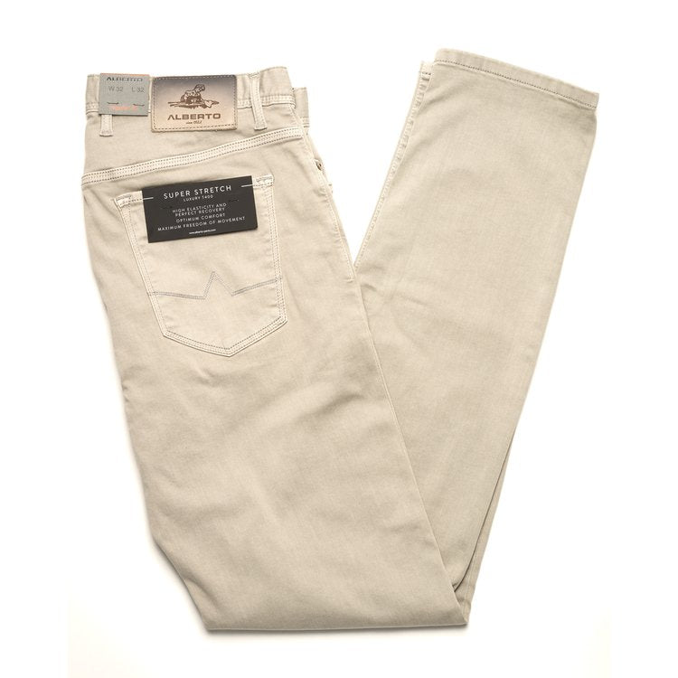 Alberto Jeans Pipe Regular Fit in Light Tan