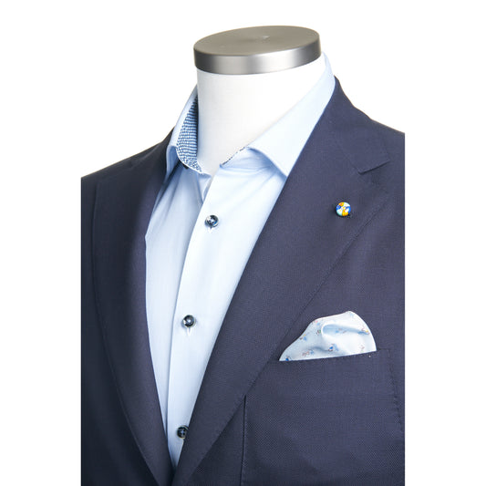Belvest Travel Sport Coat Wool in Navy