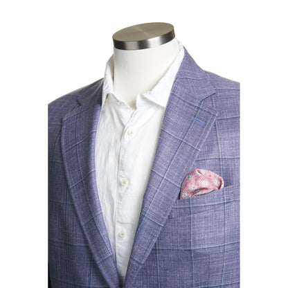 Uomo Sport Coat in Wool Blend with Soft-Shoulder in Muave