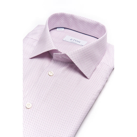 Eton Pink Geometric Micro Sport Shirt