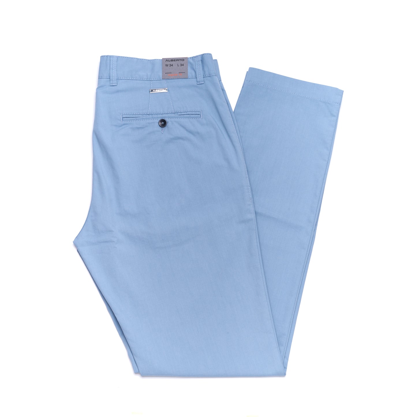 Alberto Jeans Lou Cotton Ceramica Gabardine Regular Fit in Sky Blue