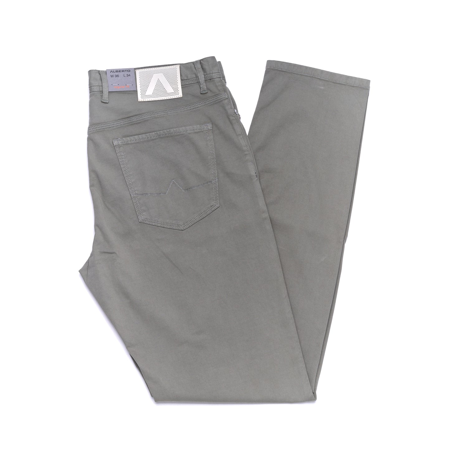 Alberto Jeans Pipe Tencel Regular Regular Fit in Olive