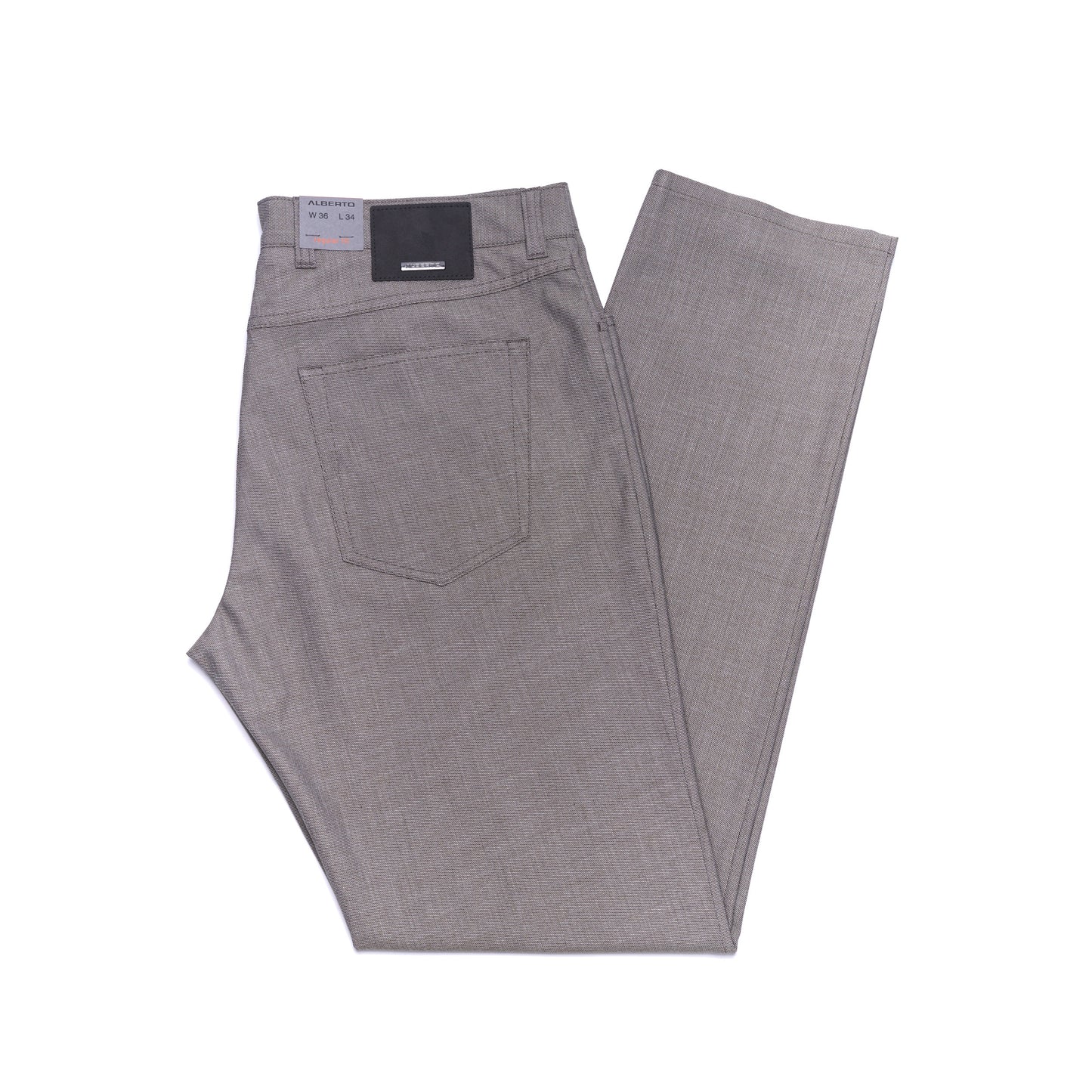 Alberto Jeans Ceramica Pipe Regular Slim Fit in Two Tone Charcoal