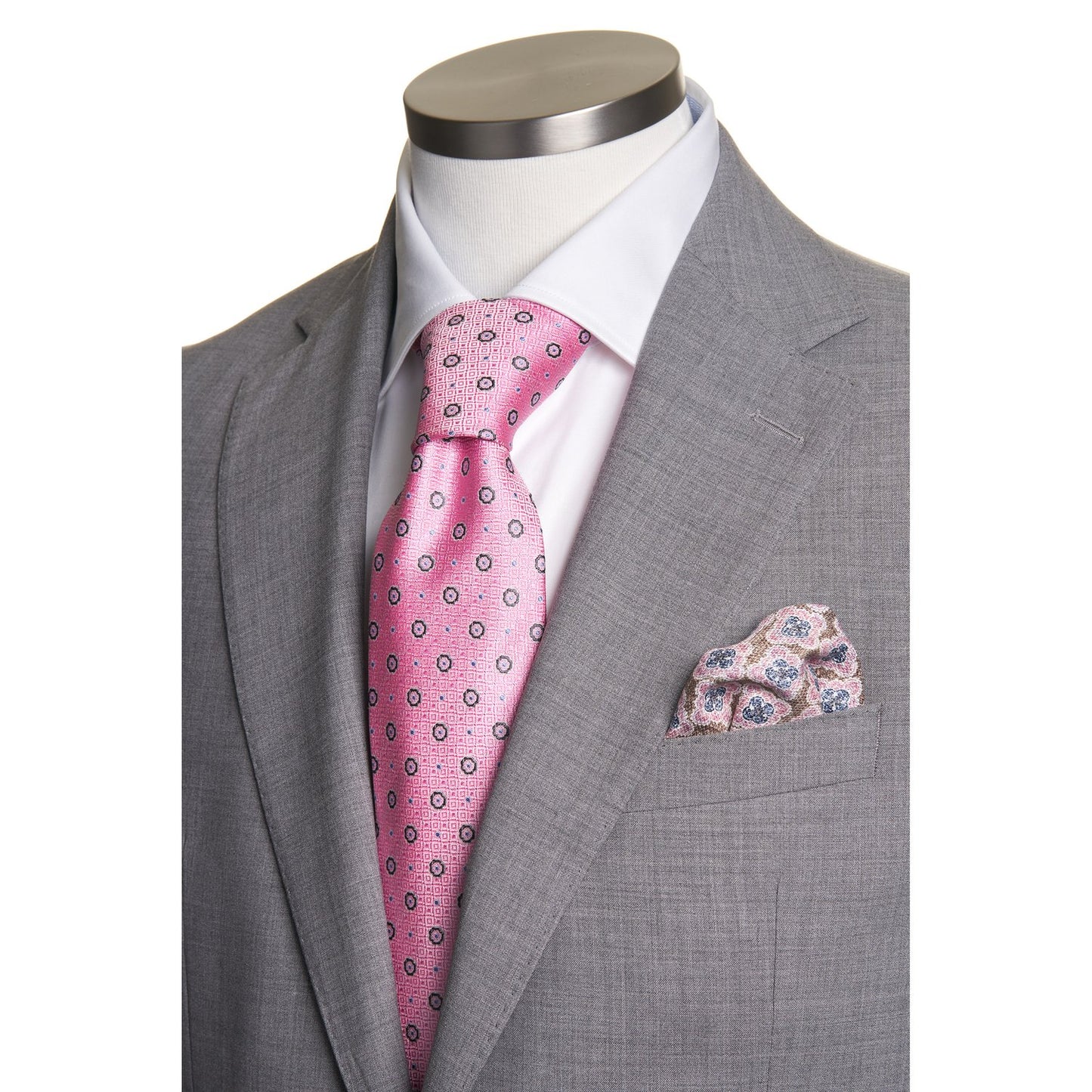 Uomo Super 110 Wool Suit in Light Gray