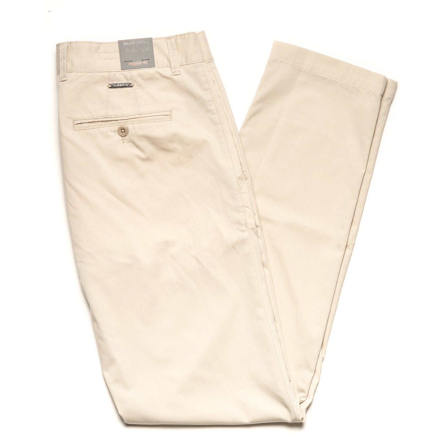 Alberto Jeans Lou Cotton Ceramica Gabardine Regular Fit in Beige