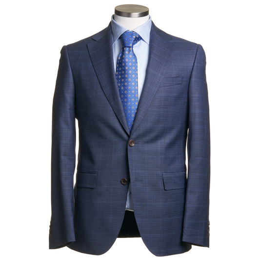 Uomo Super 120 Wool Suit in Mid Blue