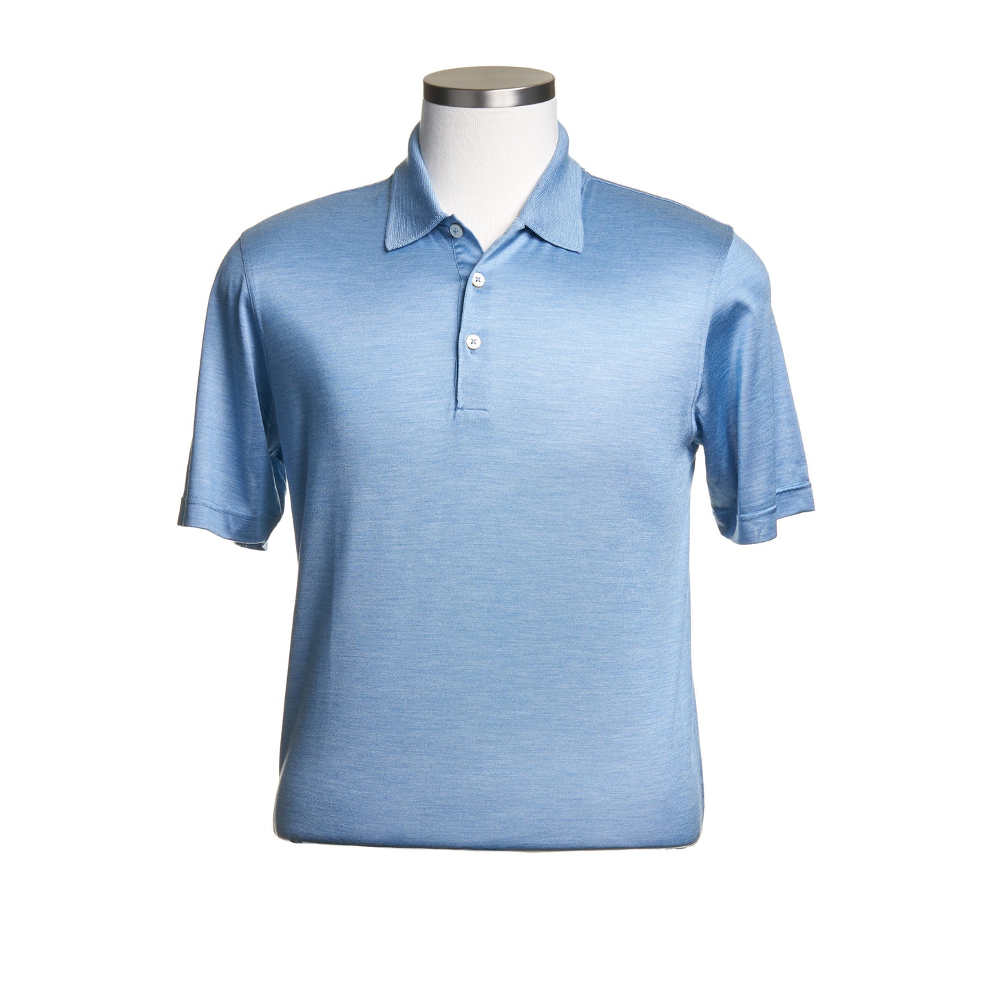 Gran Sasso Silk Polo Shirt – Light Blue