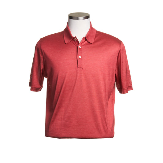 Gran Sasso Silk Polo Shirt in Red