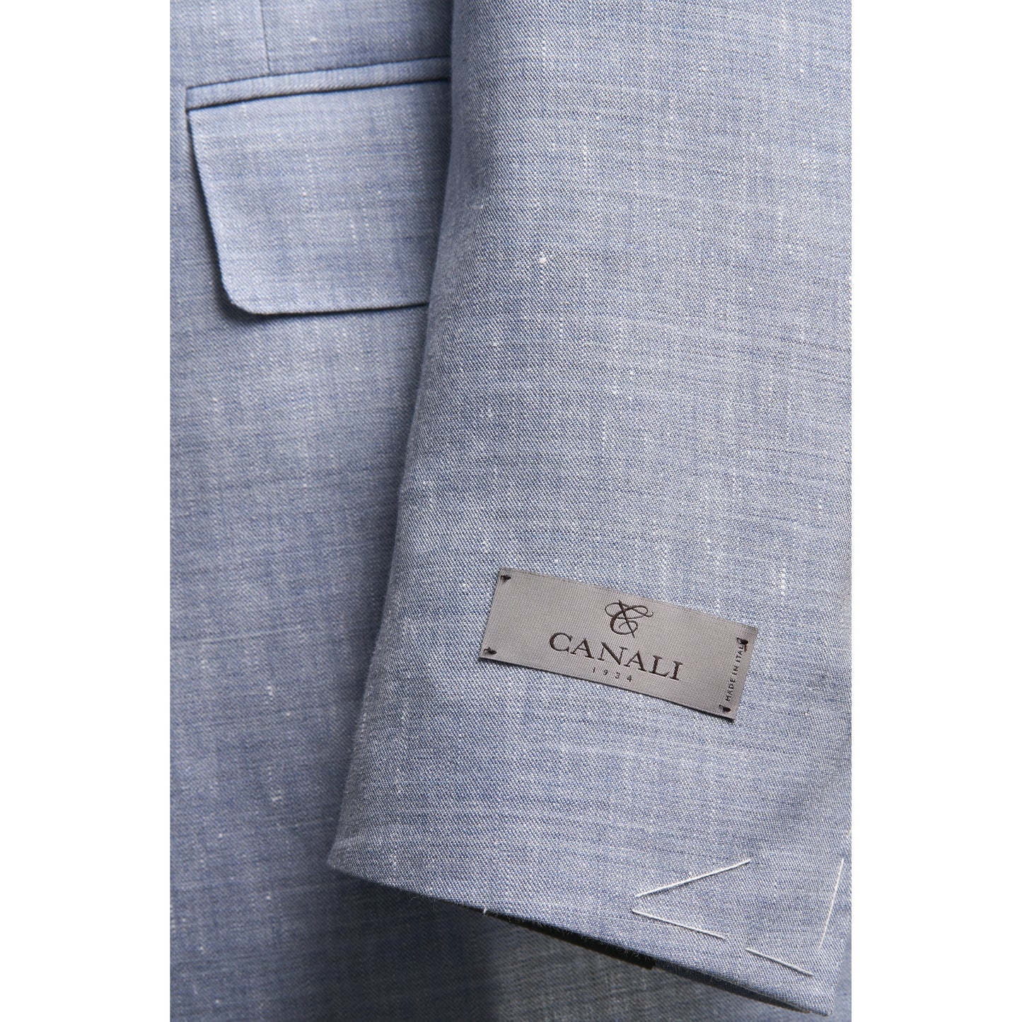 Canali Siena Model Wool Blend Sport Coat in Light Blue