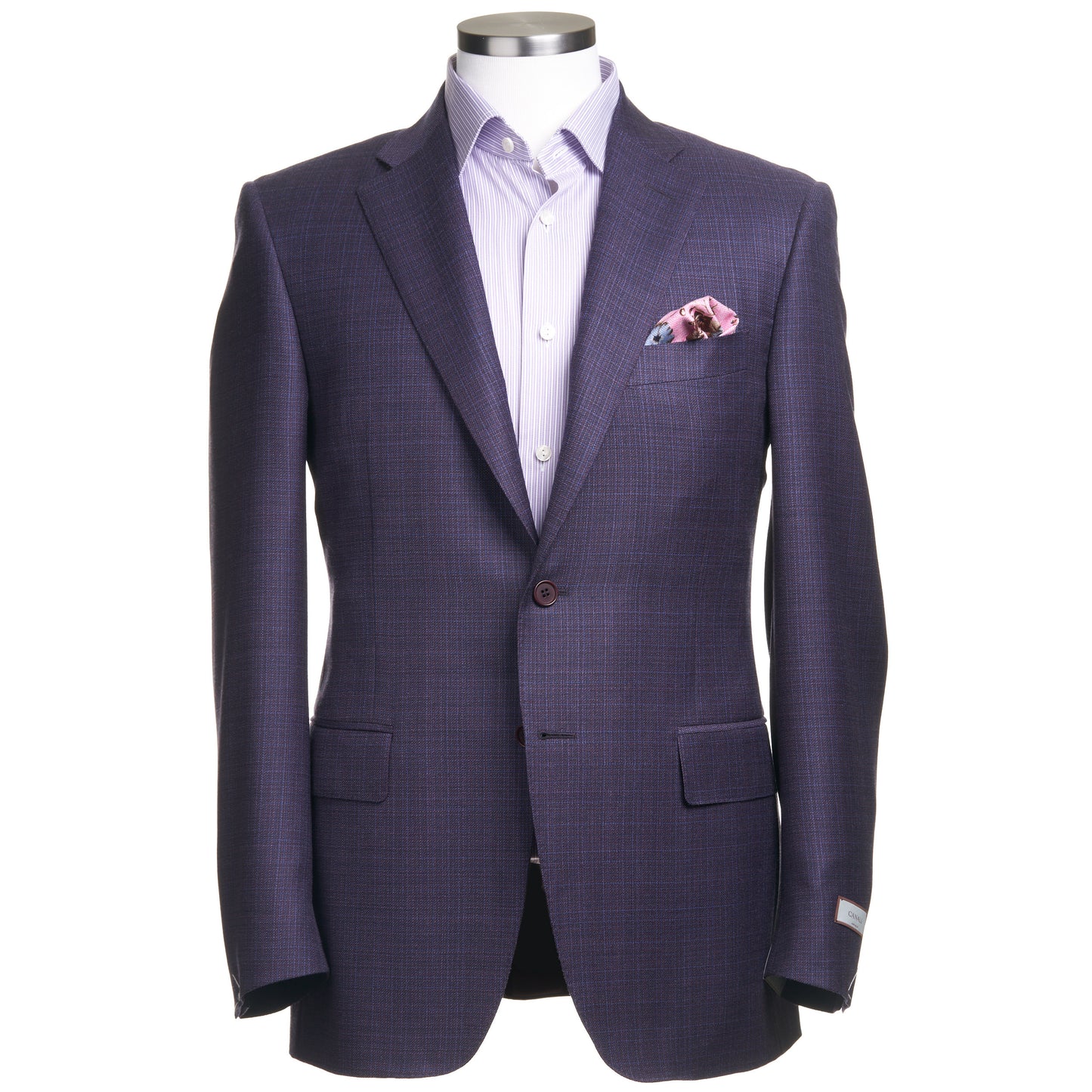 Canali Sport Coat in 100% Wool-Maroon