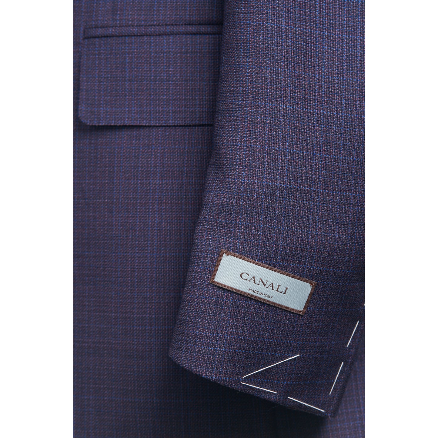 Canali Sport Coat in Seina model 100% Wool-Maroon