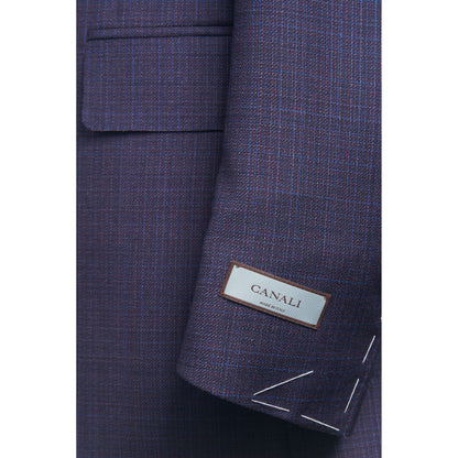 Canali Sport Coat in 100% Wool-Maroon