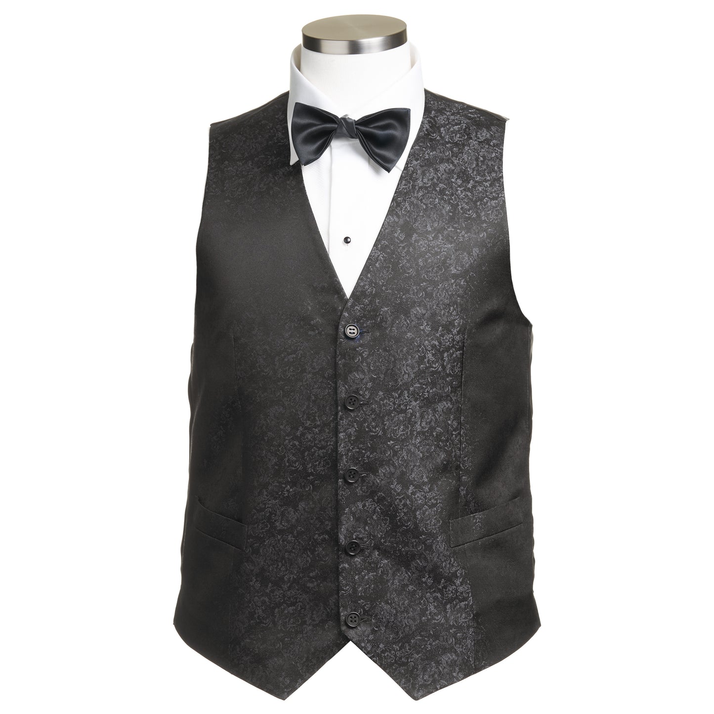 Canali Silk Formal Vest in Black