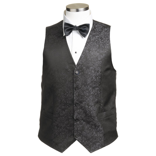 Canali Silk Formal Vest in Black