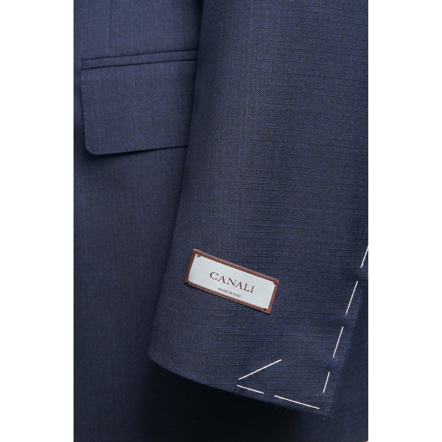 Canali 100% Wool Siena Model Suit in Dark Navy