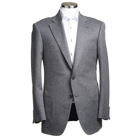 Pal Zileri Model Z Wool Cashmere Twill Sport Coat in Light Grey