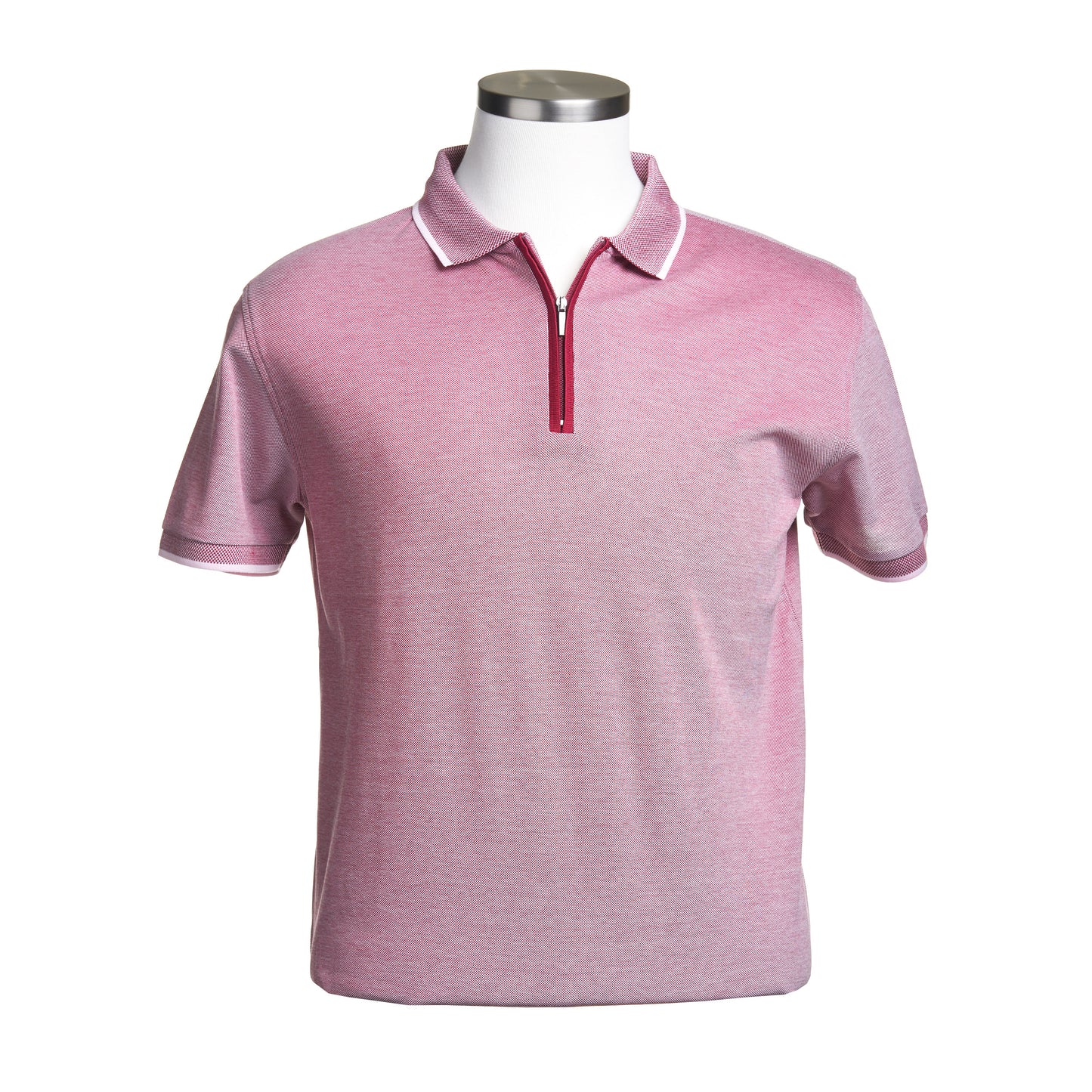 Codice Short Sleeve Cotton Polo in Salmon