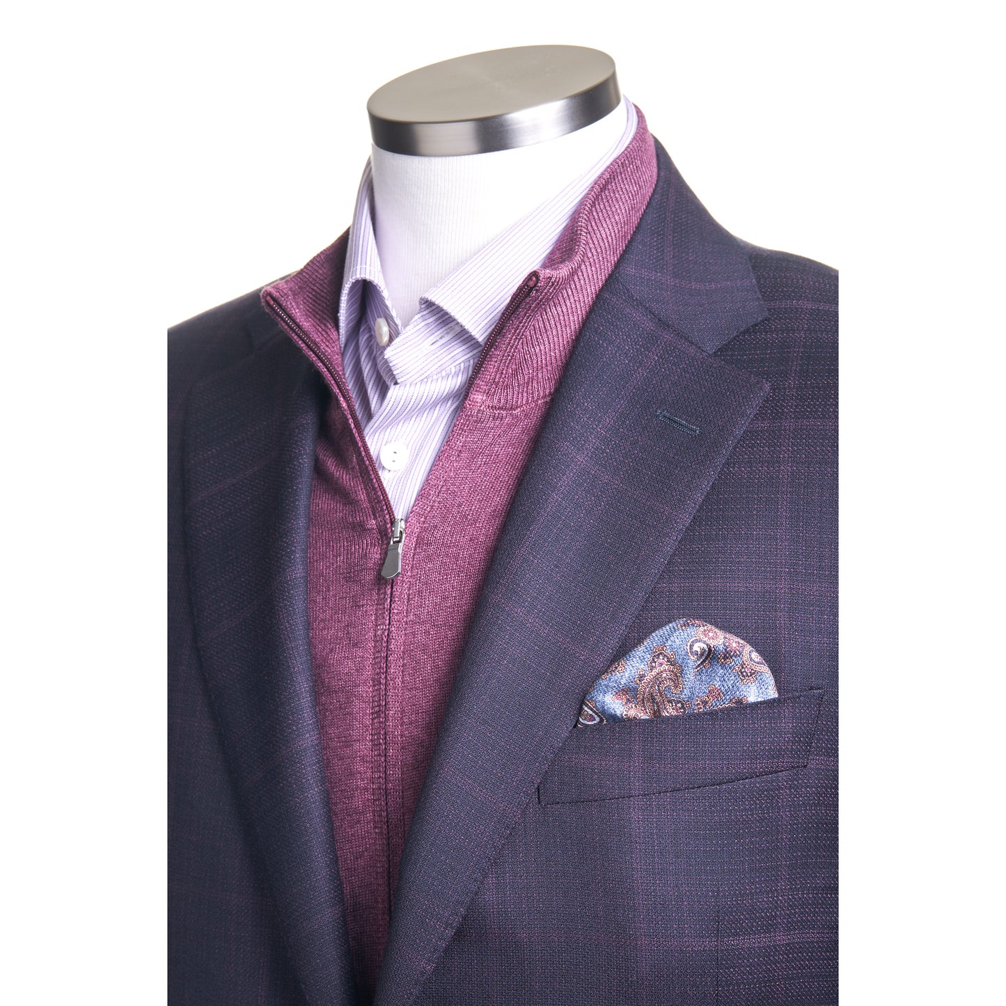 Canali Siena Sport Coat in Maroon