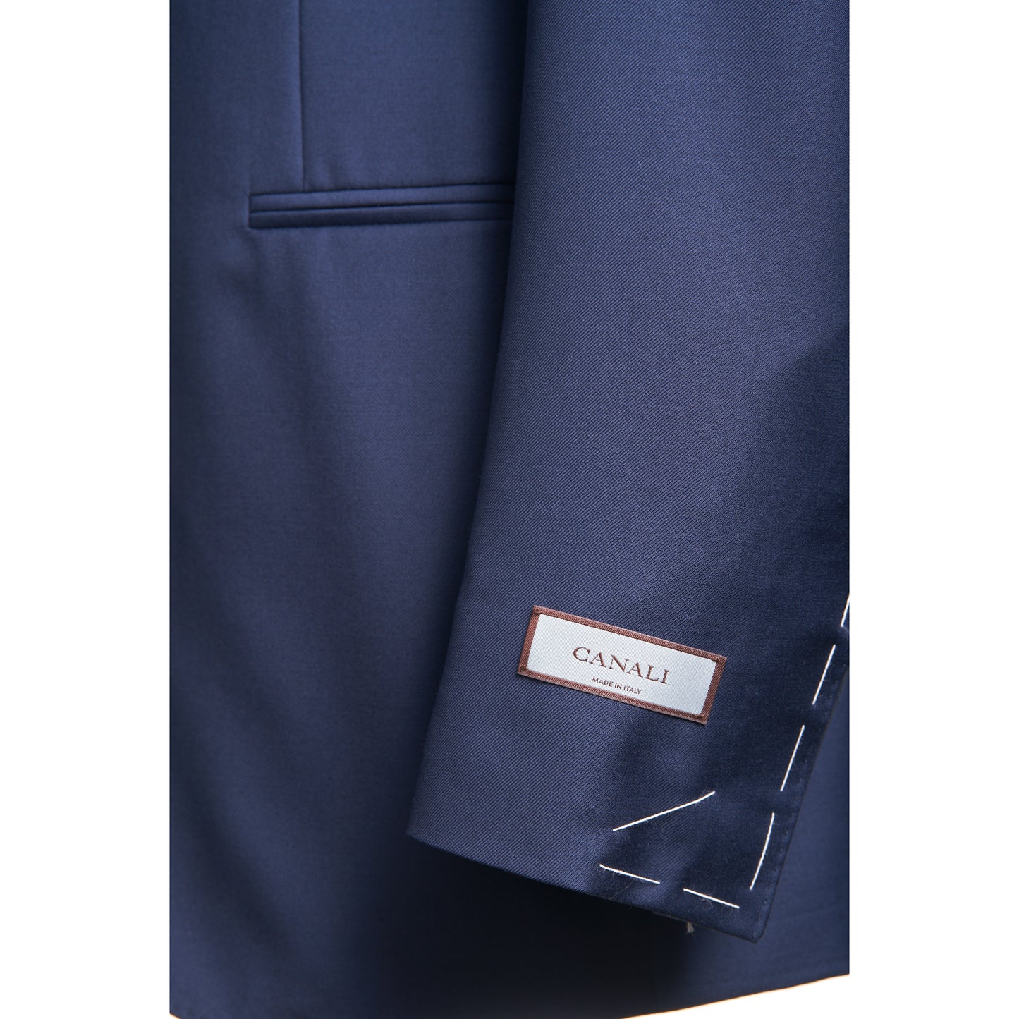 Canali Wool Two-Piece Tuxedo Suit with Satin Peak Lapel in Mediterranean Blue