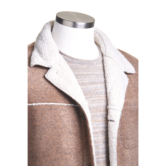 Gimo's Shearling Jacket in Mocha