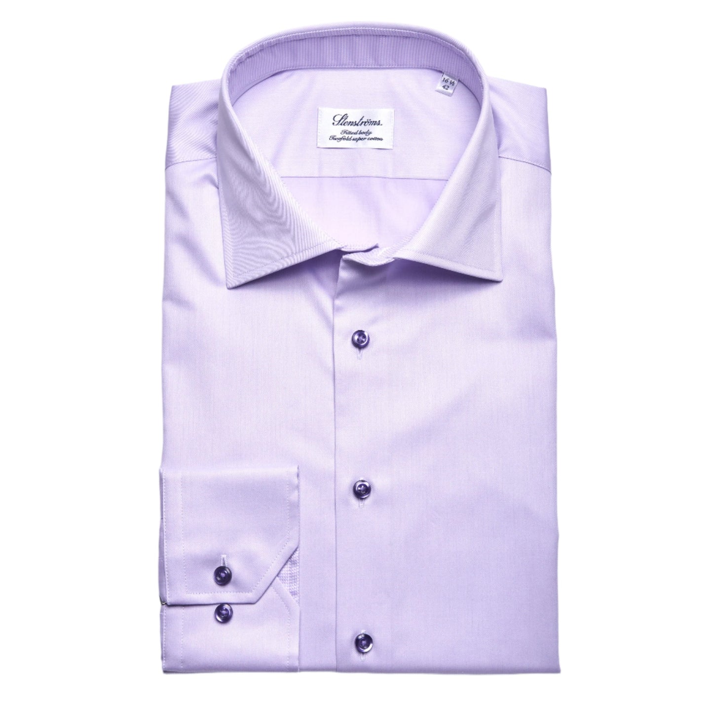 Stenstroms Fitted Body Sport Shirt in Lavender
