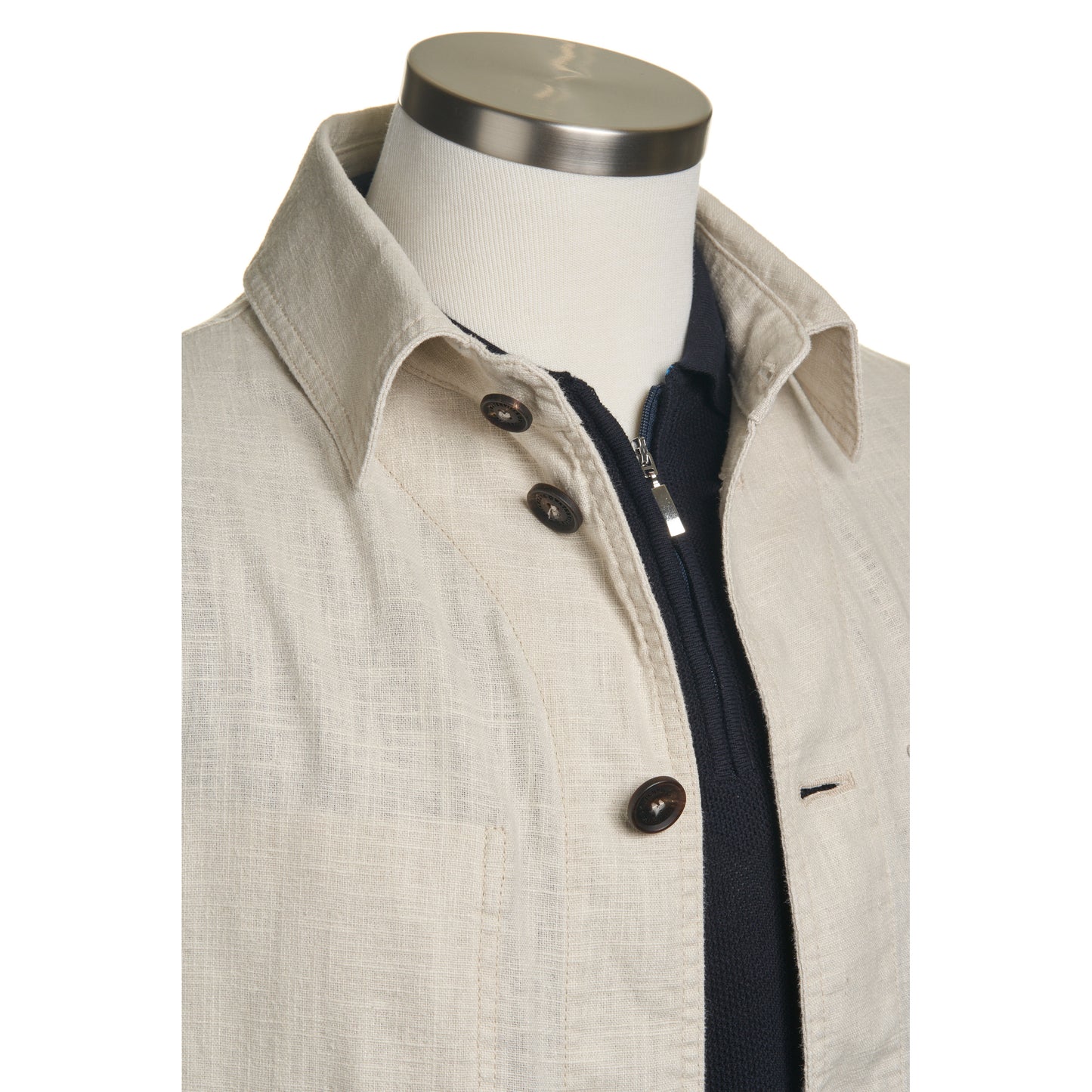 Waterville Linen Shirt Jacket in Tan