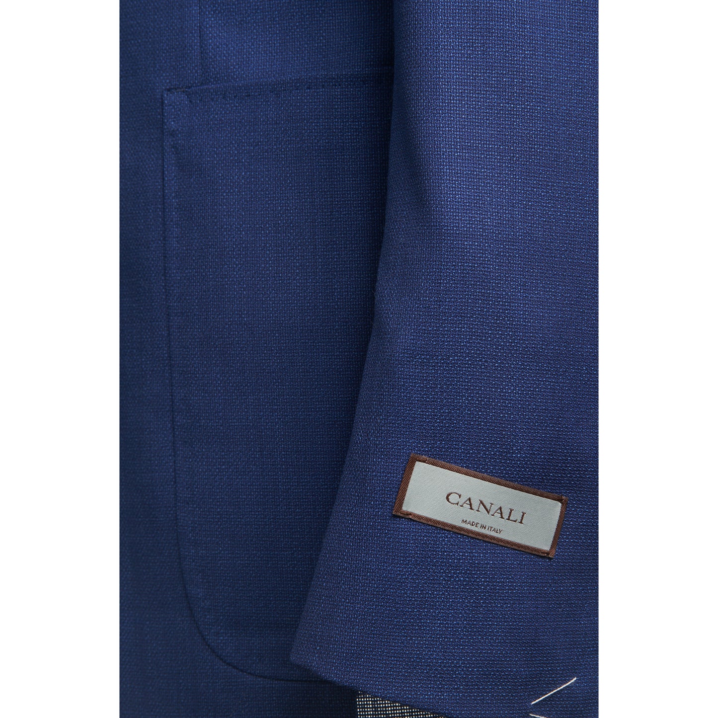 Canali Kei Model Sport Coat in Travel Wool in Royal Blue