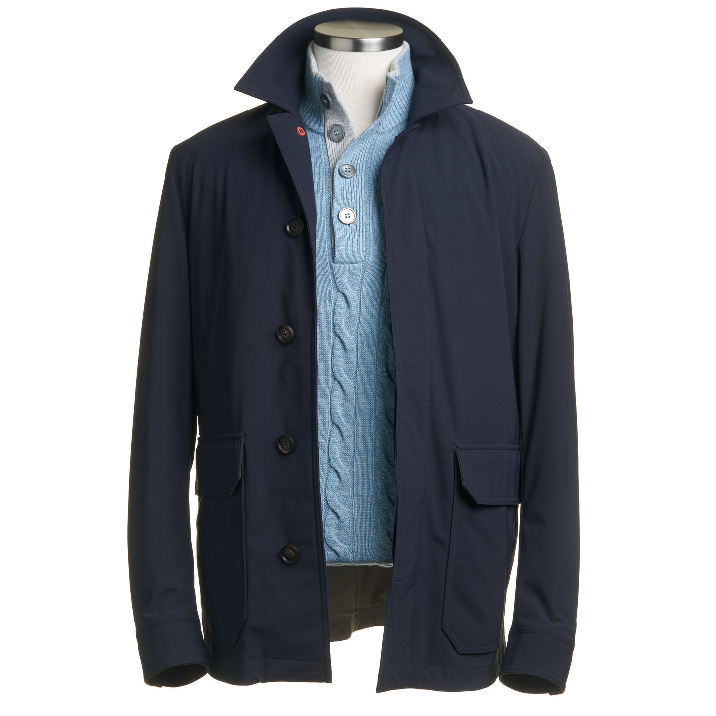 Waterville Super Stretch Car Coat in Navy