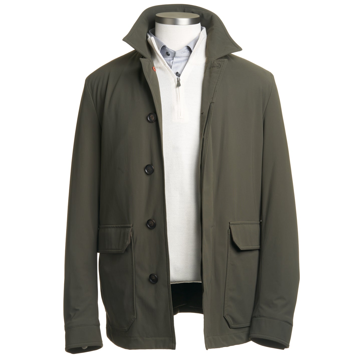 Waterville Super Stretch Car Coat in Olive