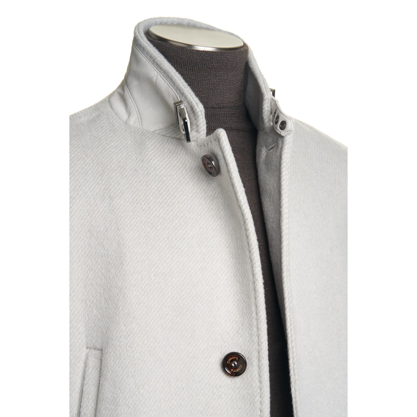 Gimo's Light Grey Wool-Blend Jacket