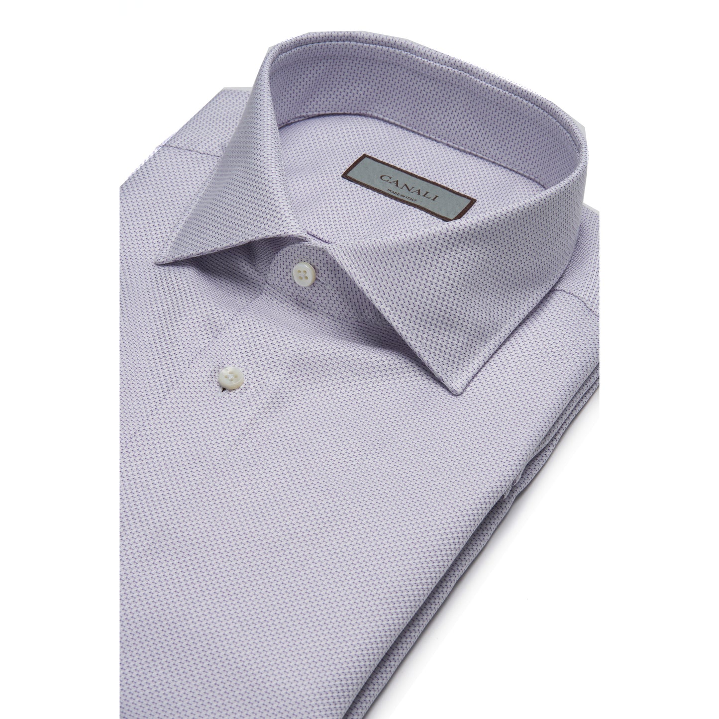 Canali Dress Cotton Dress Shirt in Light Lavender