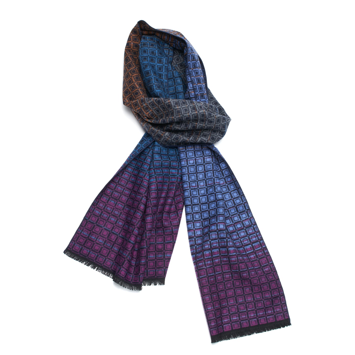 Silk Scarf in Multi colors-01