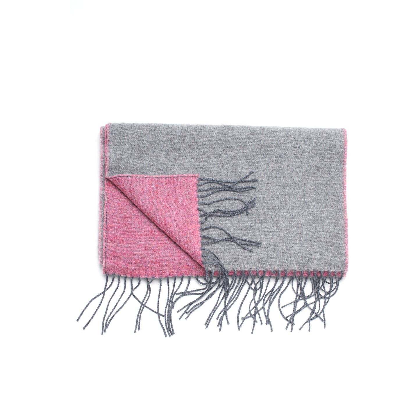 Bordered Reversible 100% Wool Scarf-02
