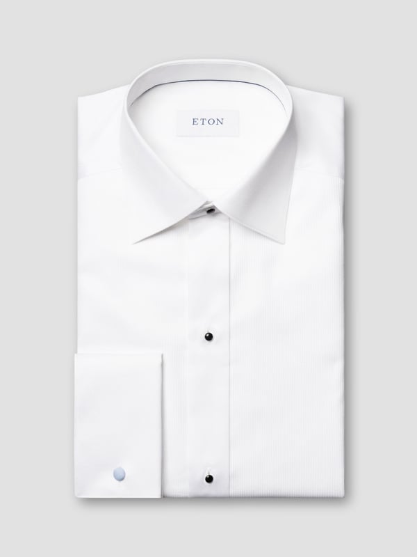 Eton Fine Striped Bib Evening Shirt Slim Fit