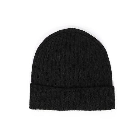 Gran Sasso Cashmere Beanie in Black