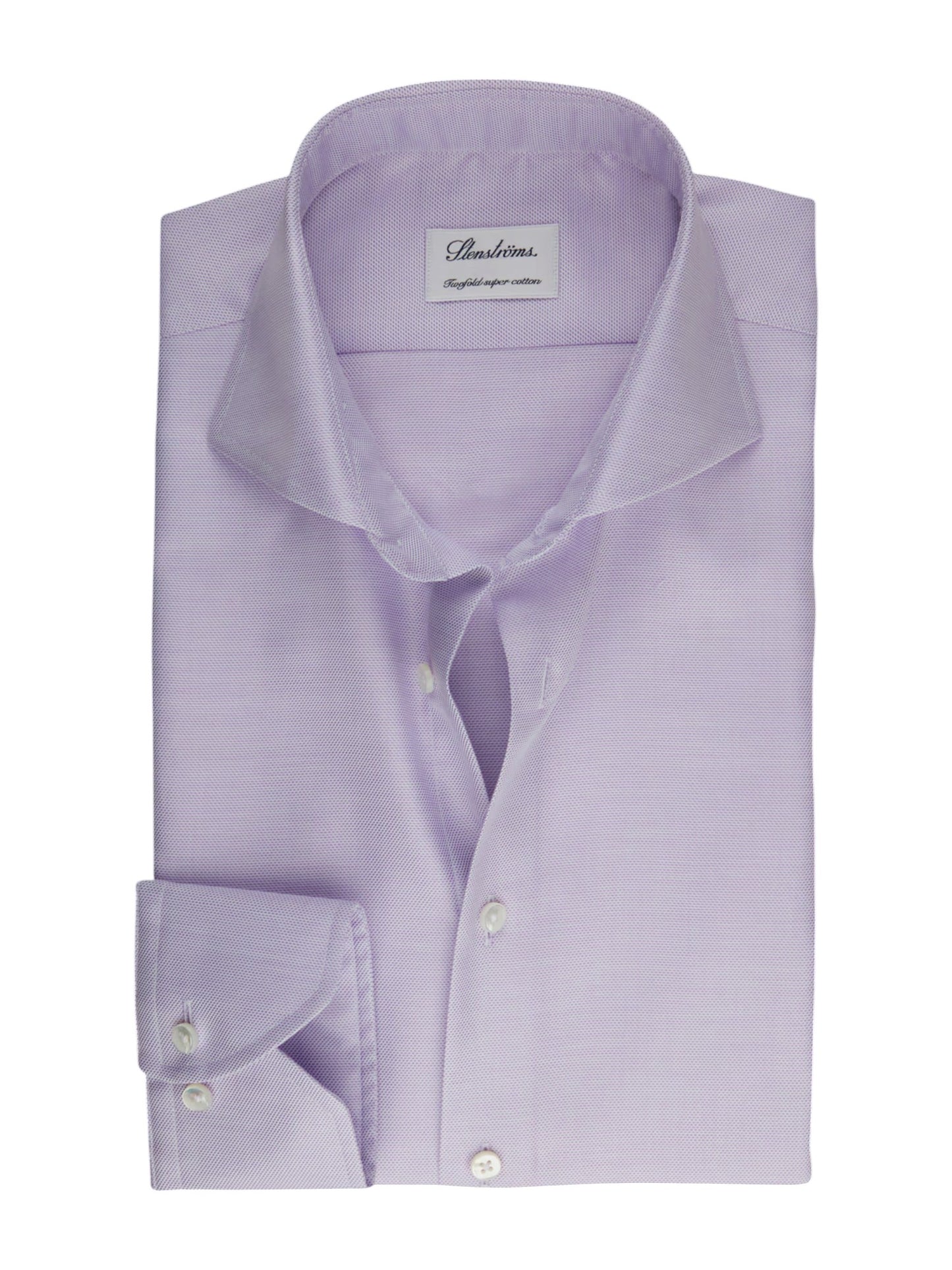 Stenströms Light purple Textured Shirt