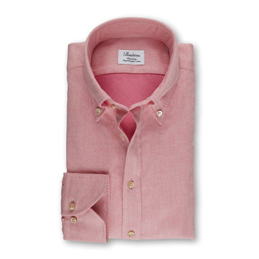Stenströms Luxury Flannel Sport Shirt in Light Pink