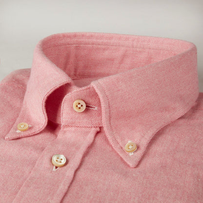 Stenströms Luxury Flannel Sport Shirt in Light Pink