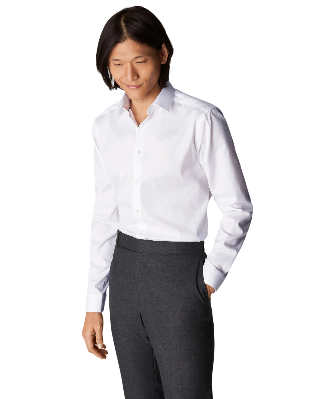 Eton Signature Twill Dress Shirt in White