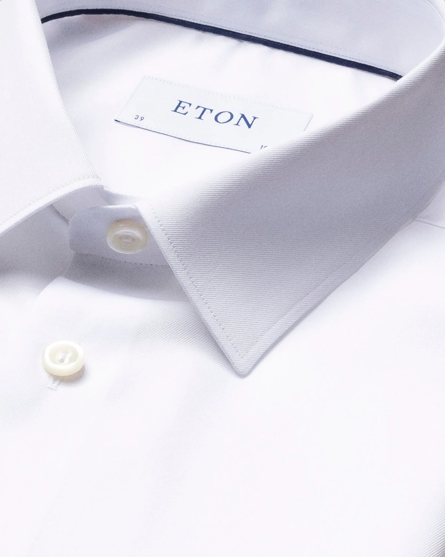 Eton Signature Twill French Cuff Shirt in White
